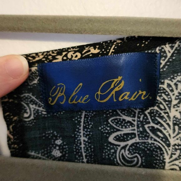 EUC Blue Rain Maxi Dress Black/Tan Paisley - Picture 3 of 6